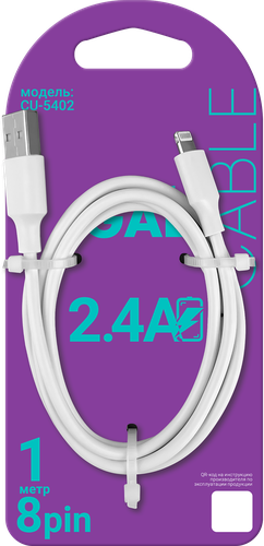 

Кабель Gal CU-5402 USB 8 pin 1 м