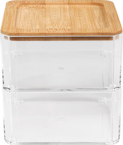 Контейнер для хранения Homeclub с крышкой, двухъярусный, арт. RHT102806