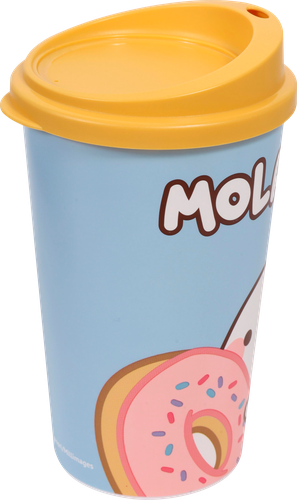 

Стакан для напитков Molang с крышкой и декором Арт. 3333371 400 мл дизайн в ассортименте