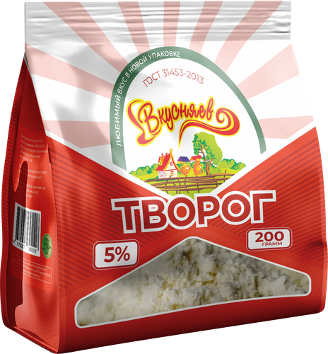

Творог Вкусняев 5% 200 г