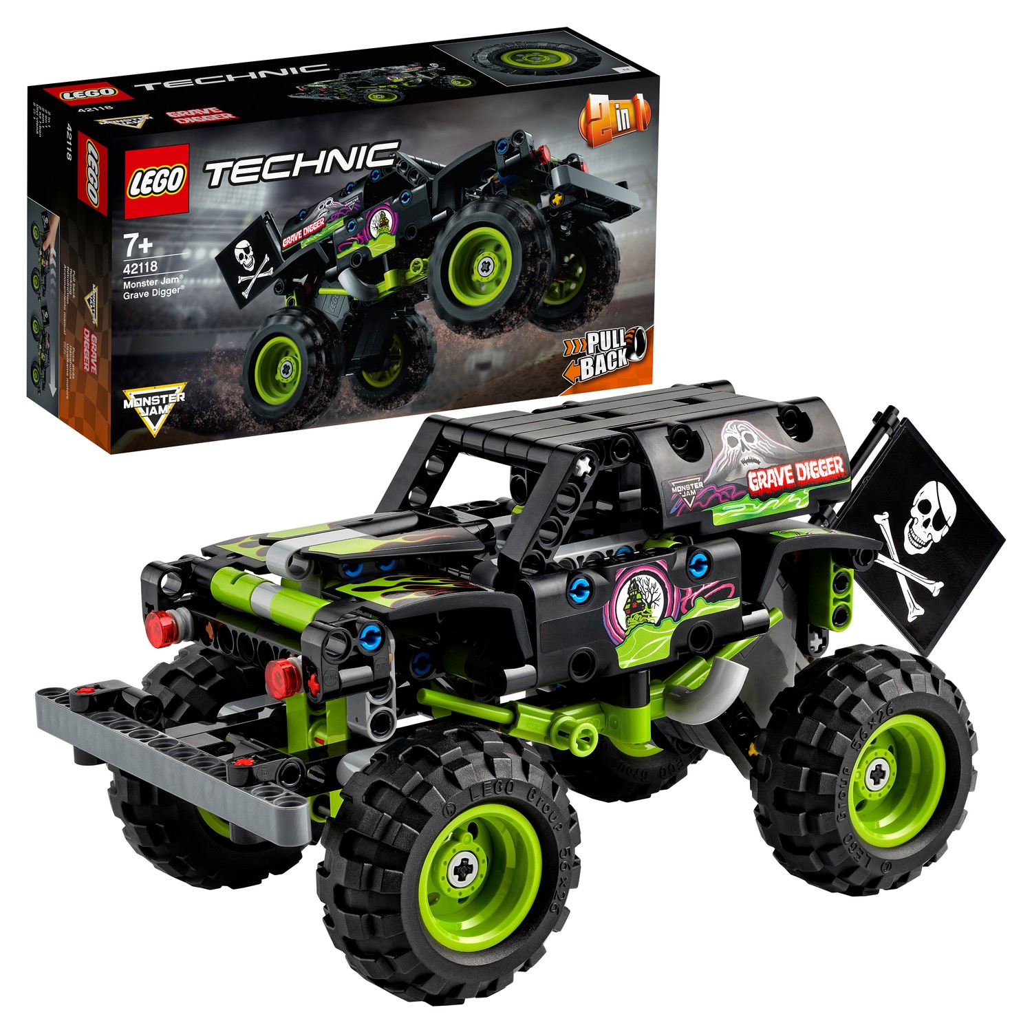 

Конструктор Lego Technic Monster Jam Grave Digger 7+ 212 деталей