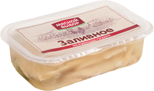 

Заливное Мясной выбор из куриных грудок 250 г