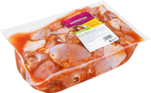 

Шашлык Мираторг куриный в маринаде охл в/у, вес