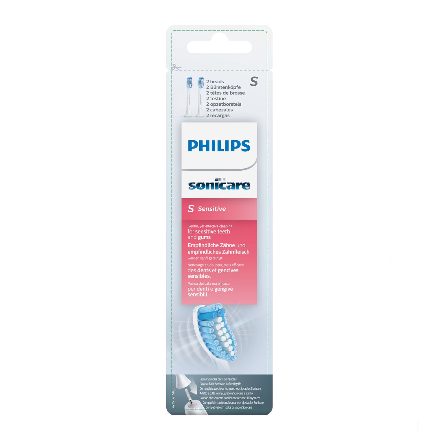 

Сменная насадка Philips Sonicare Sensitive HX6052/07, 2 шт