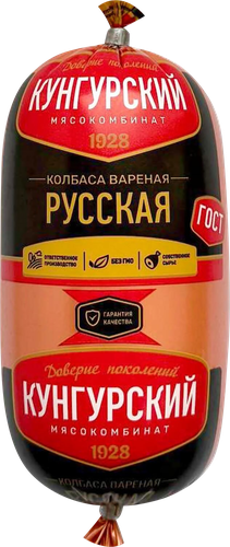 

Колбаса вареная Кунгурский мясокомбинат Русская категория Б, 350 г