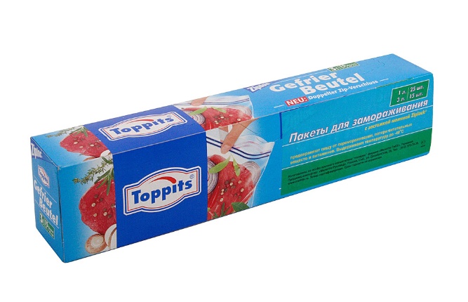 

Пакеты Melitta Тоppits для хранения, замораживания продуктов 3 л 10 шт