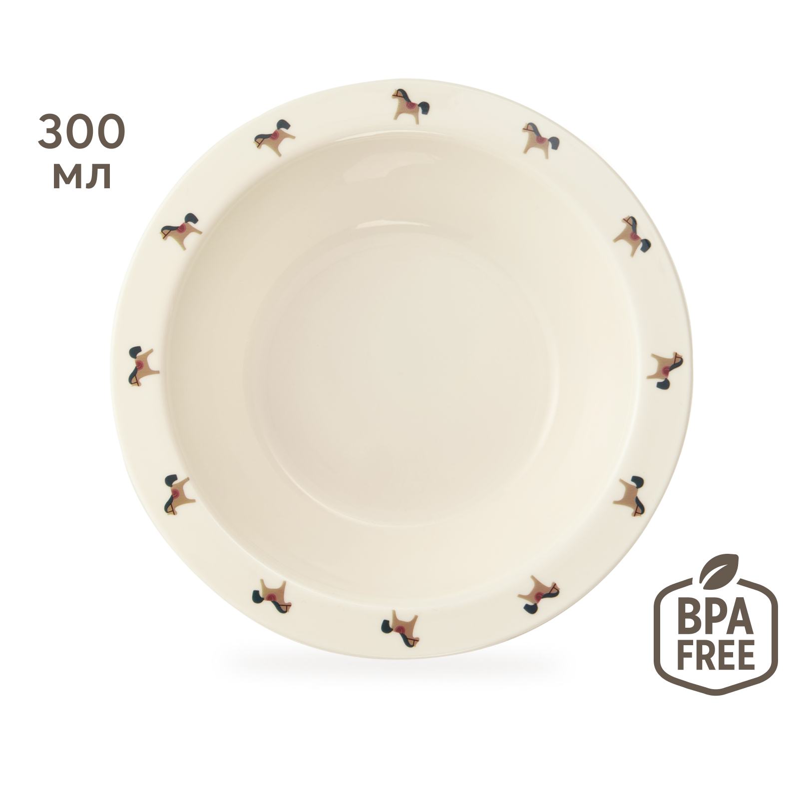 

Тарелка Happy Baby Лошадки с 6 месяцев