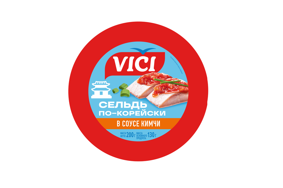 

Филе-кусочки сельди Vici в соусе кимчи по-корейски 200 г