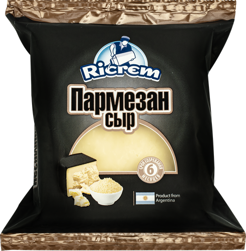 

Сыр твердый Ricrem Пармезан 42% без змж 180 г