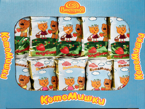 

Пирожное Котомишки клубника 1.05 кг