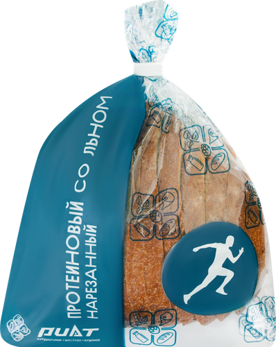 

Хлеб РИАТ Протеиновый со льном нарезка 300 г