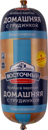 

Колбаса вареная Восточный Домашняя с грудинкой вес