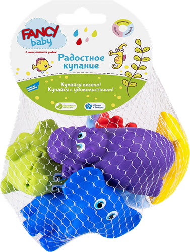

Набор игрушек для ванны Fancy Baby Радостное купание 6 шт