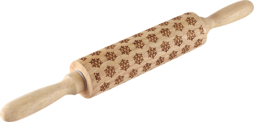 

Скалка для печенья HOMECLUB Рождественская, с узором, дерево