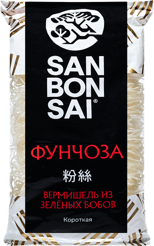 Фунчоза SanBonsai из зеленых бобов короткая 200 г