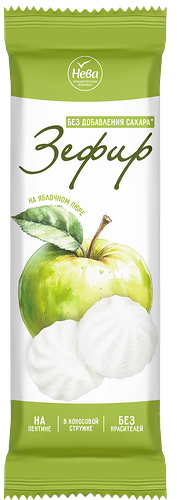 Зефир Нева на изомальте со вкусом ванили в кокосовой стружке 150 г