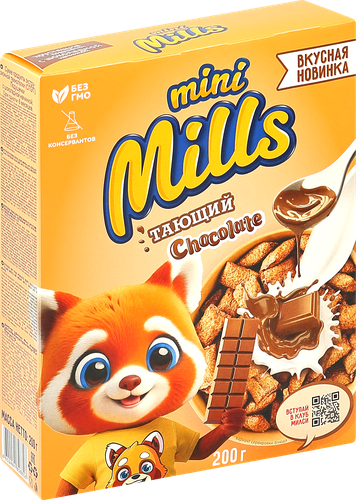 

Подушечки Mini Mills с шоколадной начинкой 200 г