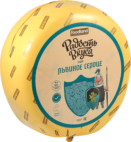 

Сыр Радость вкуса Львиное сердце 40% вес