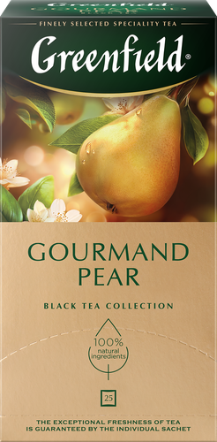 

Чай черный Greenfield Gourmand Pear 25 пакетиков 37.5 г