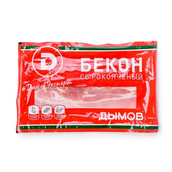 Бекон сырокопченый Дымов нарезка 200 г