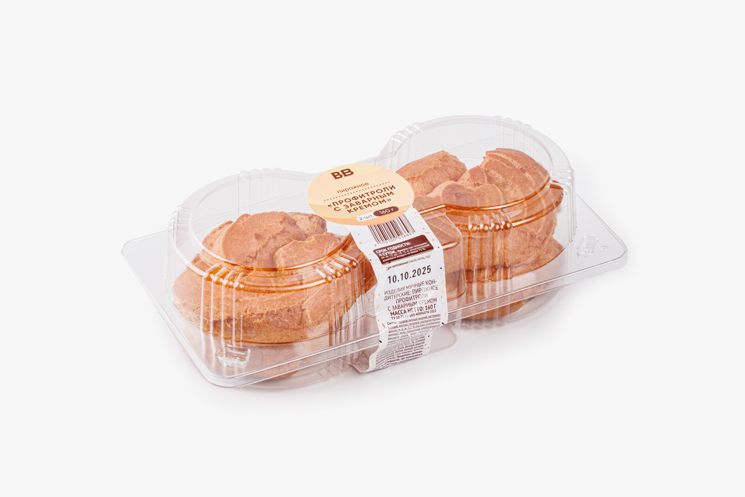

Профитроли ВкусВилл с заварным кремом 160 г