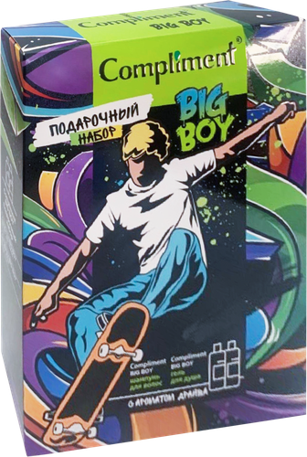 

Набор подарочный Compliment Big Boy: шампунь для волос 200 мл, гель для душа 200 мл