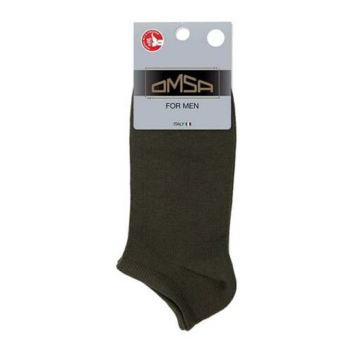 Носки мужские Omsa Eco 404 супер-укороченные Милитари 42-44