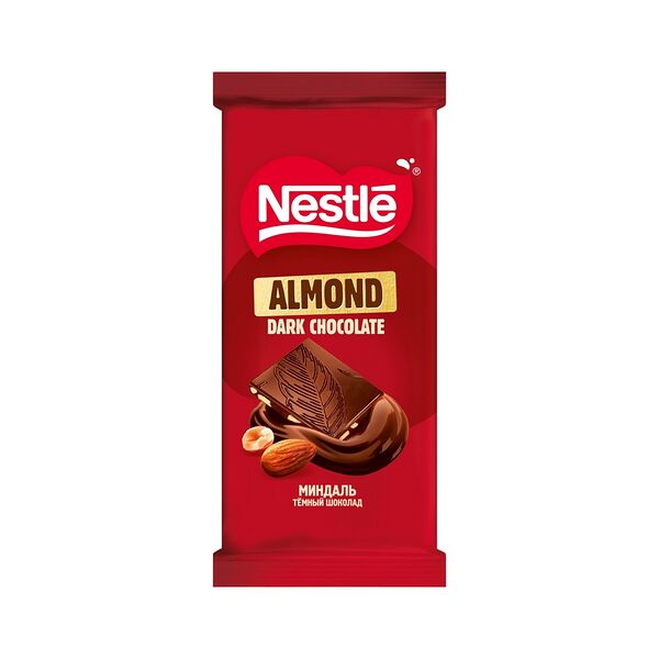 Шоколад темный Nestle с миндалем 75г