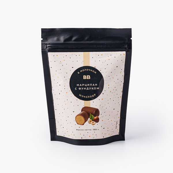 Конфеты Марципан с фундуком в молочном шоколаде 150 г