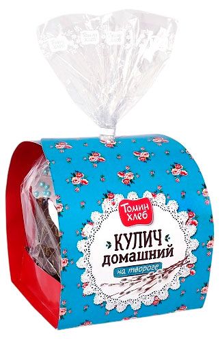 

Кулич Томин Хлеб Домашний на твороге, 550 г
