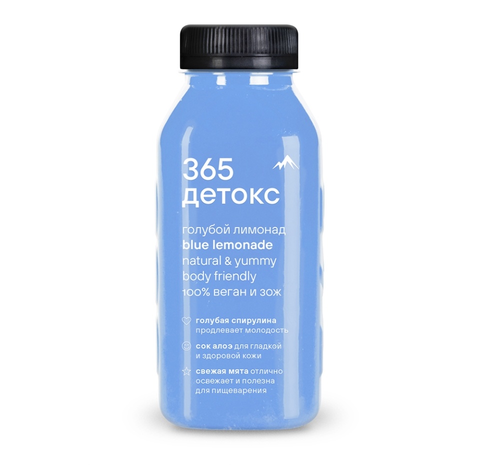 

Напиток безалкогольный Лимонад голубой с алоэ и мятой Blue Lemonade 365 детокс 0.33 л, Россия
