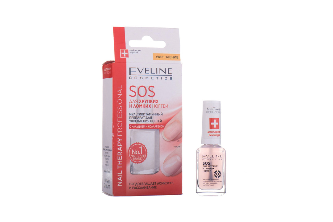 

Мультивитаминный препарат для ногтей Eveline Cosmetics Nail Therapy Professional Sos с кальцием и коллагеном 12 мл