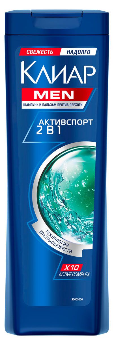 

Шампунь Клиар Men Активспорт 2 в 1 против перхоти 400 мл