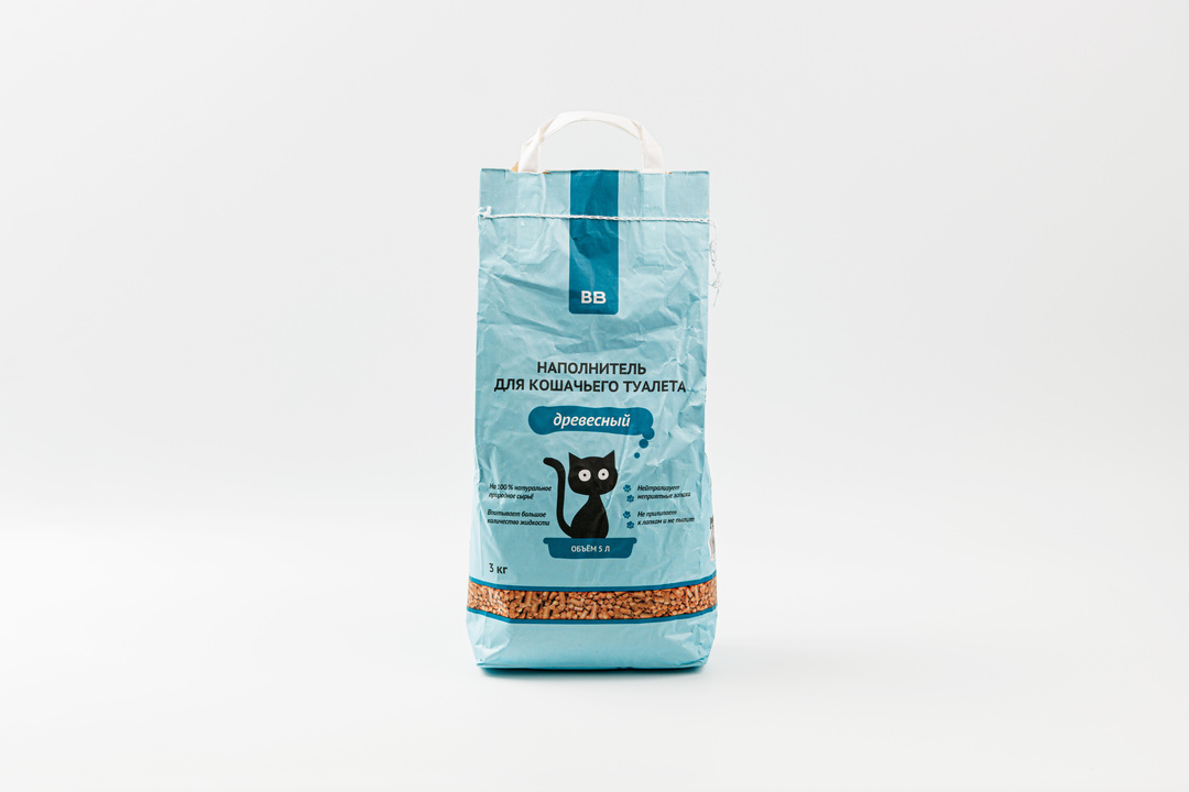 

Наполнитель для кошачьего туалета древесный, 5 л