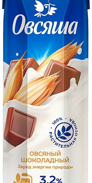 Напиток Овсяша овсяный шоколадный 3.2% 1 л