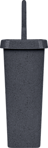 

Набор для туалета Spin&Clean Stone ершик и подставка закрытая темный камень