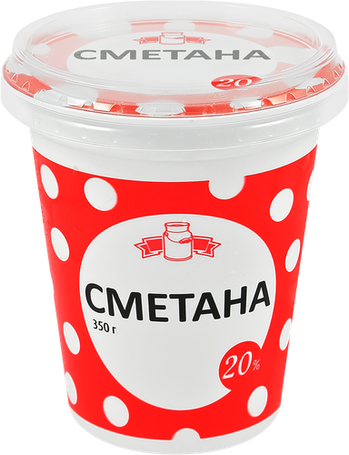 

Сметана 20% без змж 350 г