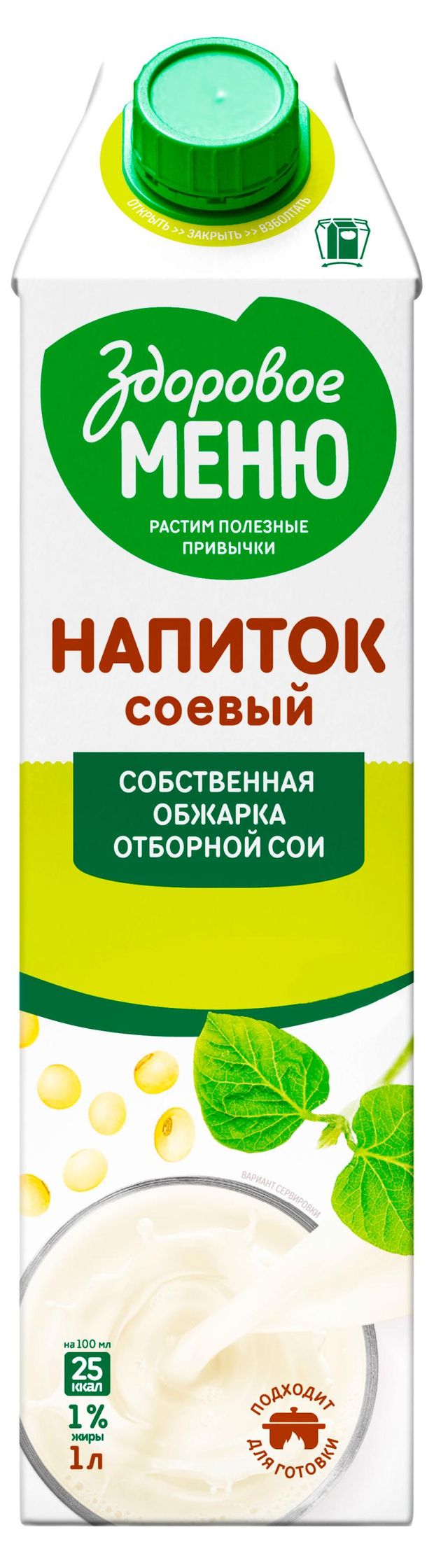 

Молоко соевое Здоровое Меню 1 л