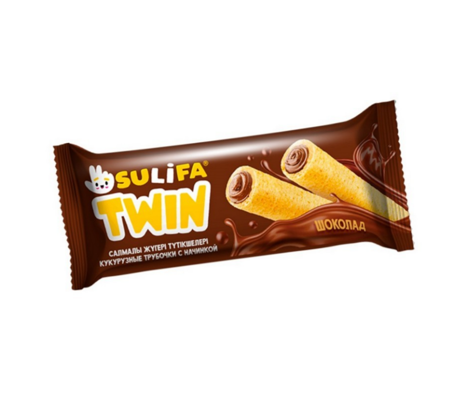 

Трубочки кукурузные Sulifa Twin с шоколадно-кремовой начинкой 18 г