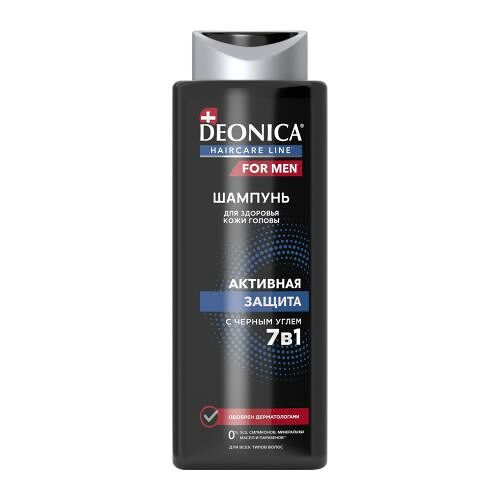 Шампунь для волос Deonica For Men Активная защита 380 мл