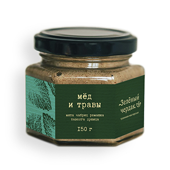 

Мёд Зелёный Чердак с травами 150 г