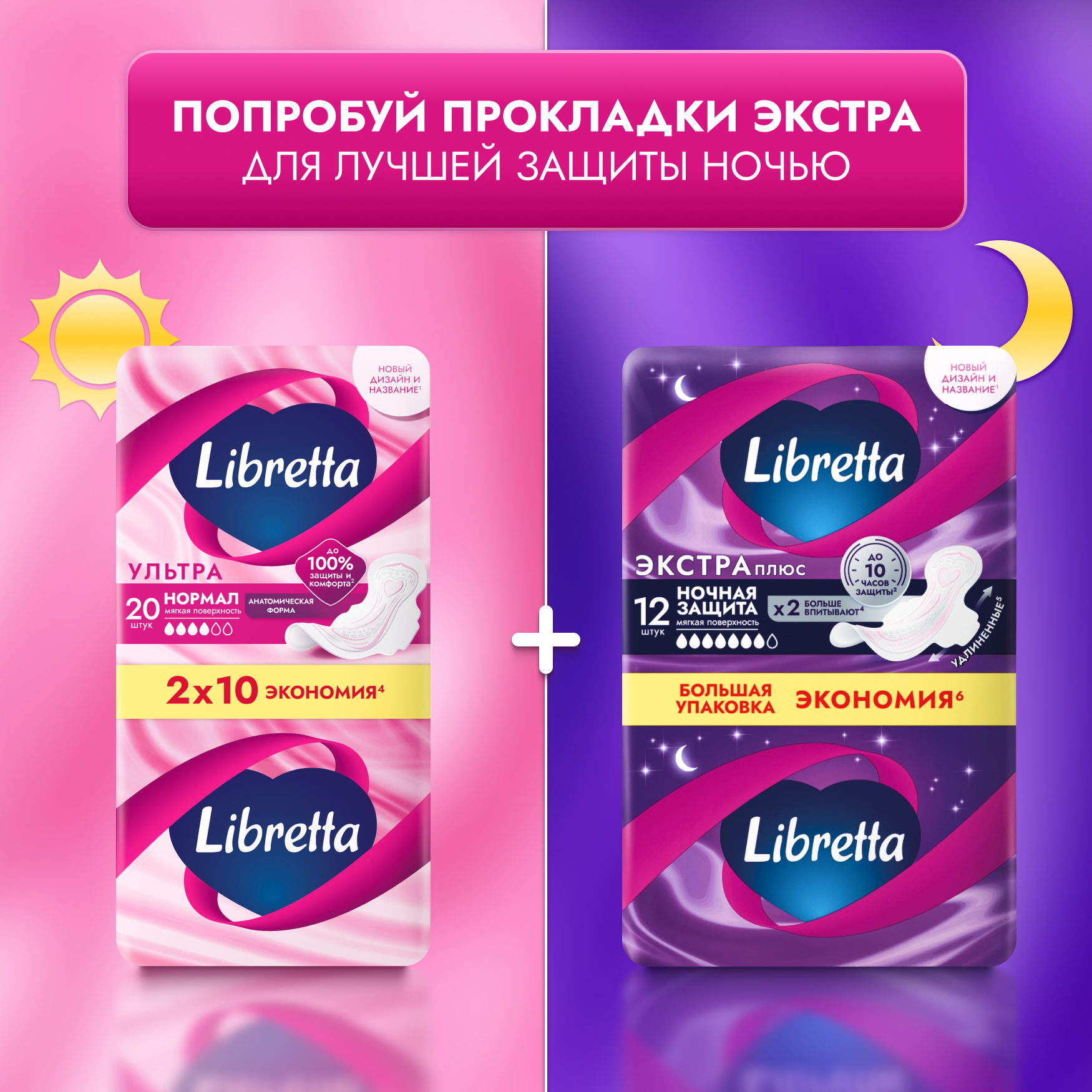 

Прокладки Libretta экстра плюс ночная защита 7 шт