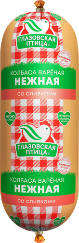 

Колбаса вареная Глазовская птица Нежная со сливками вес