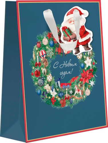 

Пакет подарочный City Home Trade New Years Joy 25.5 х 31.5 х 11 см 1 шт. дизайн в ассортименте