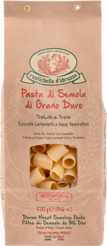 

Макароны Rustichella d'Abruzzo Медземанике из твердых сортов пшеницы без содержания яиц 500 г