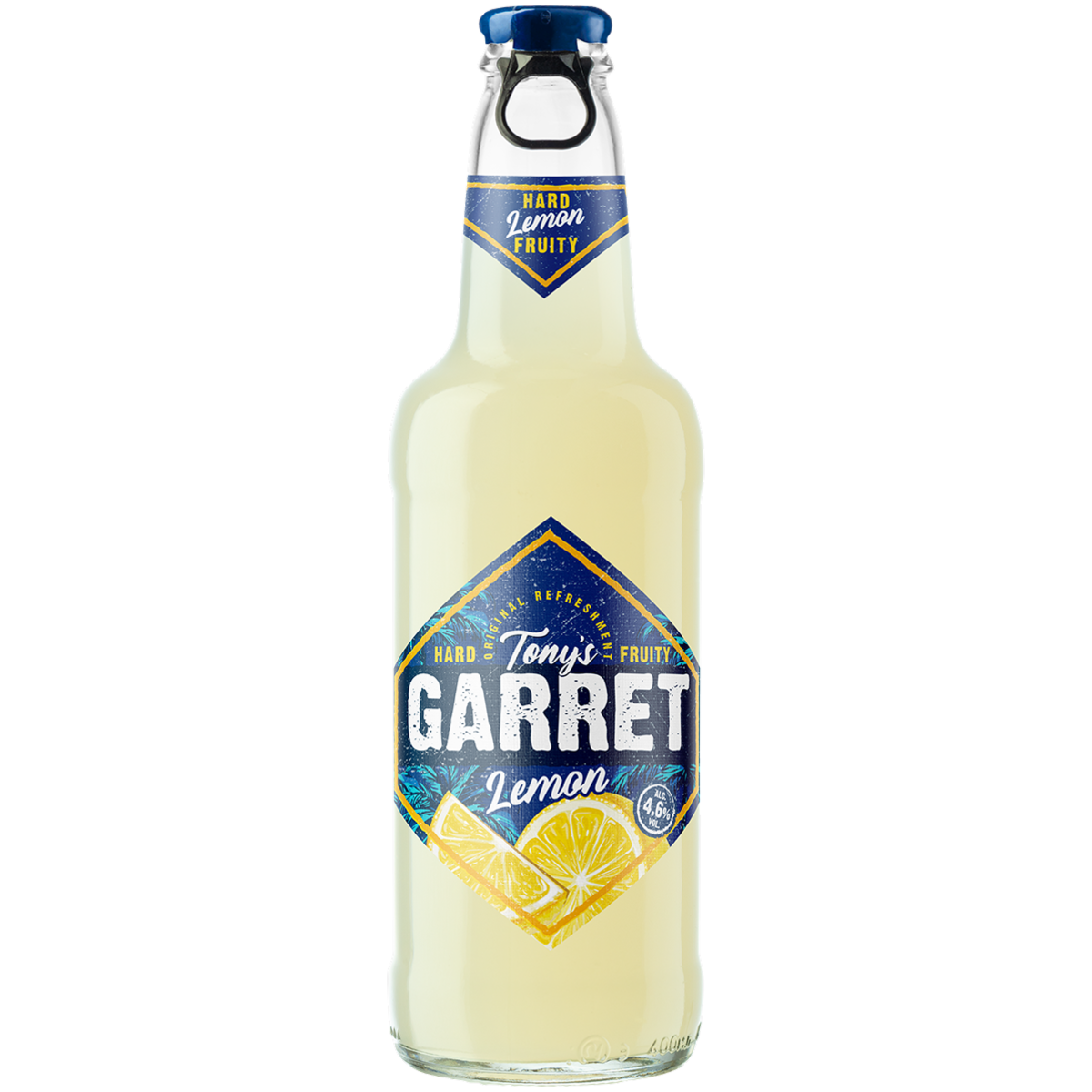 

Пивной напиток Tonys Garret Hard Lemon пастеризованный безалкогольный 0.5% 400 мл