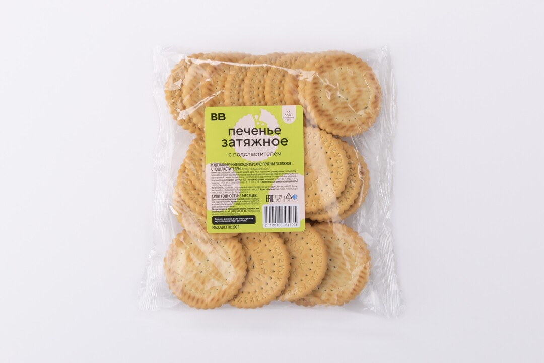 

Печенье ВкусВилл затяжное на стевии 200 г