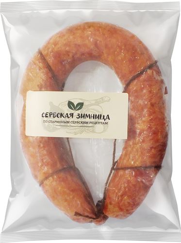 

Колбаса Сербская зимница Деревенская с чесноком полукопченая вес