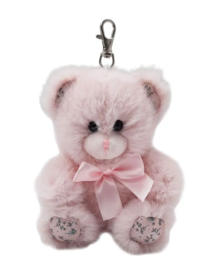 

Игрушка мягкая Плюшленд Мишка Флёр розовый 14 см