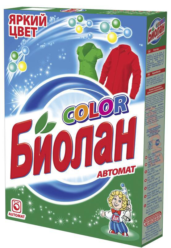 

Стиральный порошок Биолан Color автомат 350 г